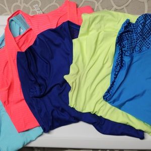 LOT of 5 Under Armour workout gear shirts